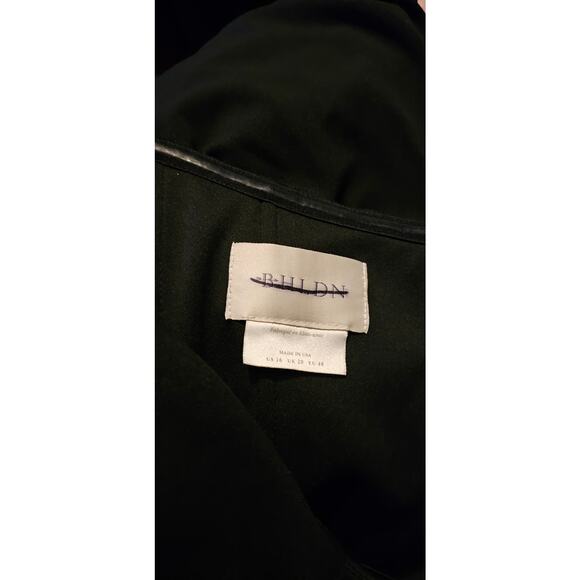 New Anthropologie BHLDN Rossi Crepe Maxi Dress $220 SIZE 16 Black - Picture 4 of 4